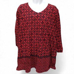 Catherines Womens Embellished Top Size 3X